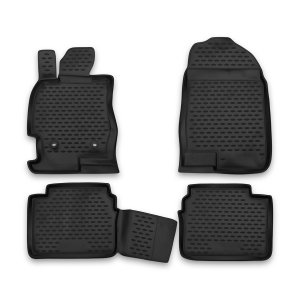 Mazda 6 Floor Mats - Omac - Rubber TPE - Black - '09-'13 Mazda 6 Floor Mats - Omac - Rubber TPE - Black - '09-'13